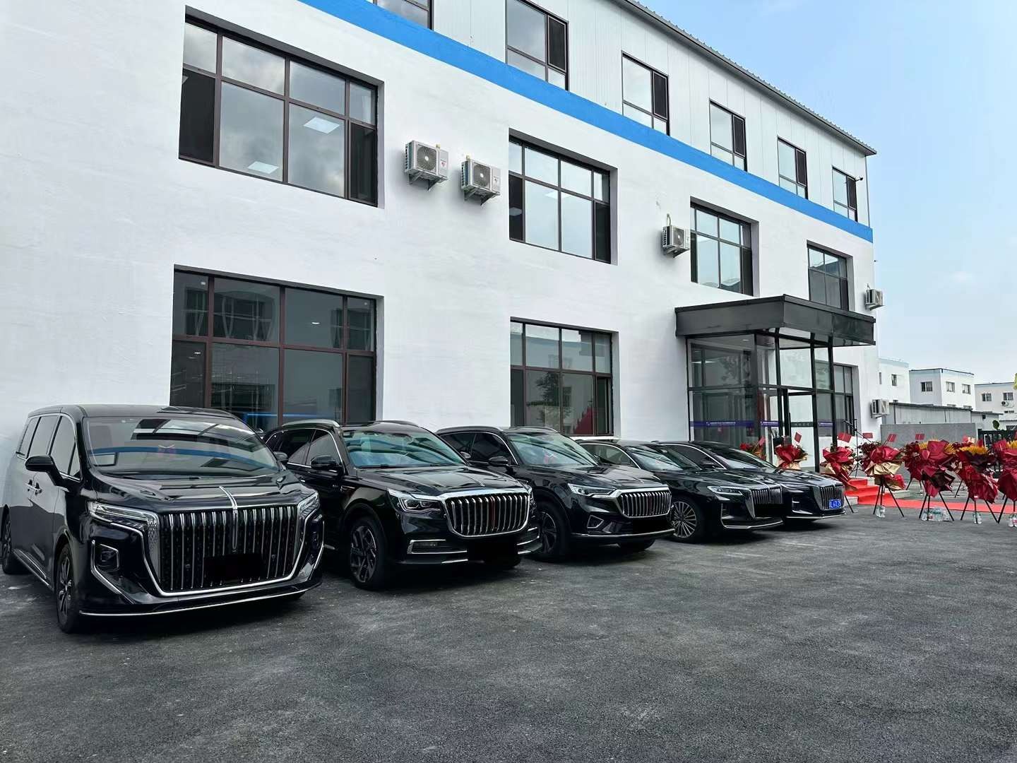 部分接待車輛